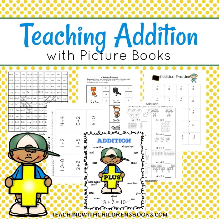 How to Teach Addition with Picture Books {FREE Printables}