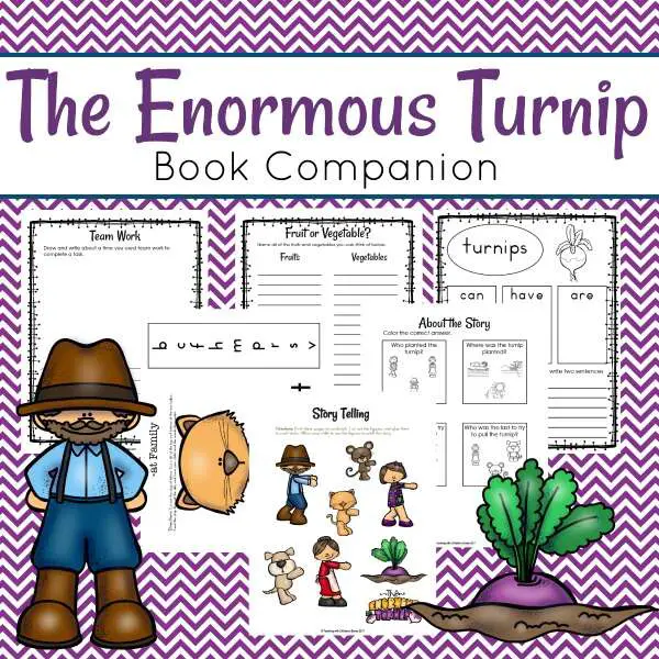 This book companion is full of activities to use with The Enormous Turnip. They are lots of fun and will keep your students engaged in extending the lesson.