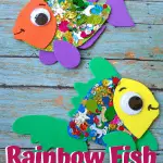 After reading "The Rainbow Fish" with your kids, let them make this fun confetti-covered rainbow fish craft with a free template and instructions.