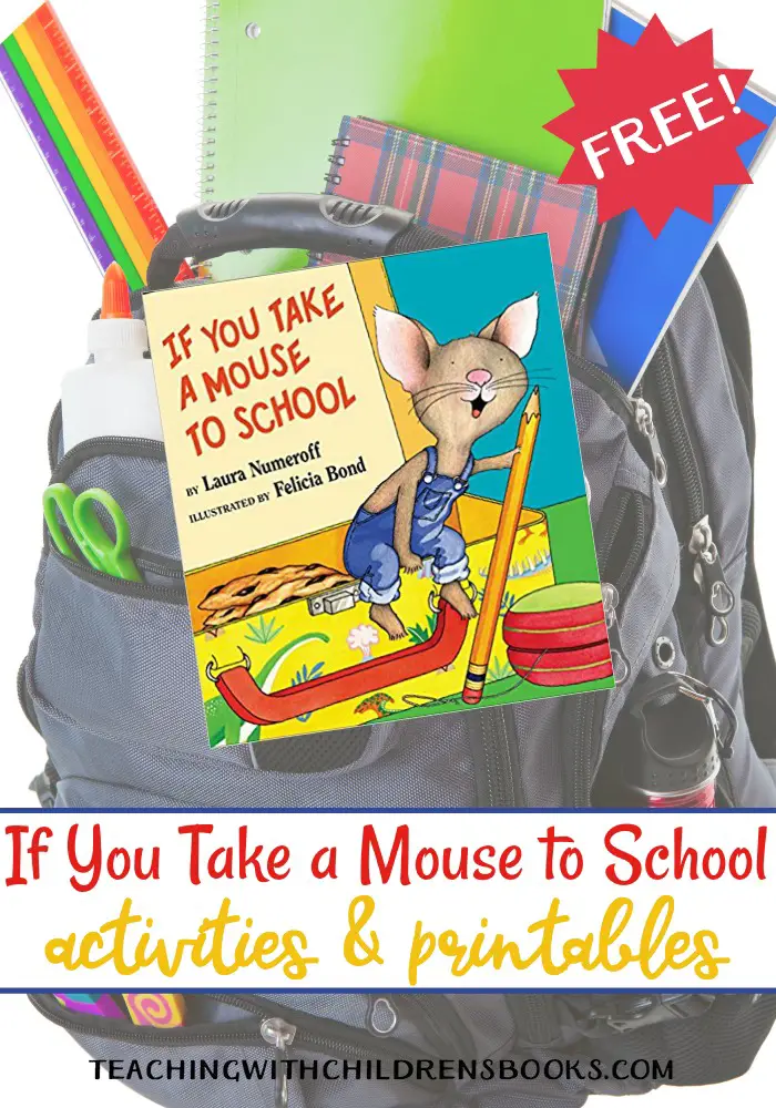 After reading If You Take a Mouse to School with your students, try out some of the fun hands-on activities and printables featured here.