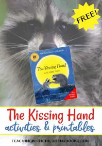 Kids can get a bit apprehensive about the first day of school. In The Kissing Hand, Momma Raccoon has a little trick to put her son, Chester, at ease as he heads off to school for the very first time. Her little trick is one you can use with your own sweeties if they are nervous about going to school or anywhere for the first time. #kissinghand #picturebooks