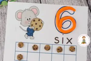These If You Give a Mouse a Cookie inspired counting mats are a fun way for children to practice counting from 1 to 10. 