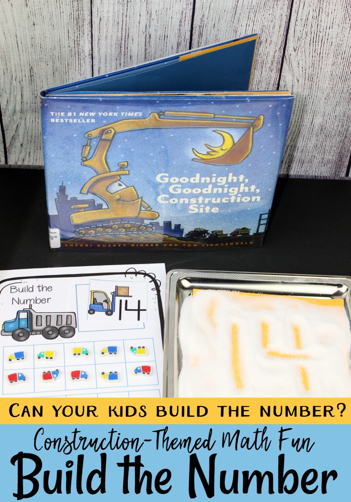 Young learners will have fun building numbers 1-20 with this construction site counting mat. Add this activity to your transportation themed learning centers.