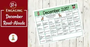 Books and activities to celebrate all month long! This December read aloud book and activity calendar is perfect for preschool and elementary educators.