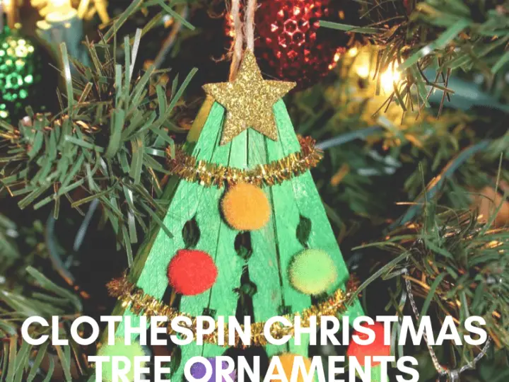 Clothespin Christmas Tree Craft