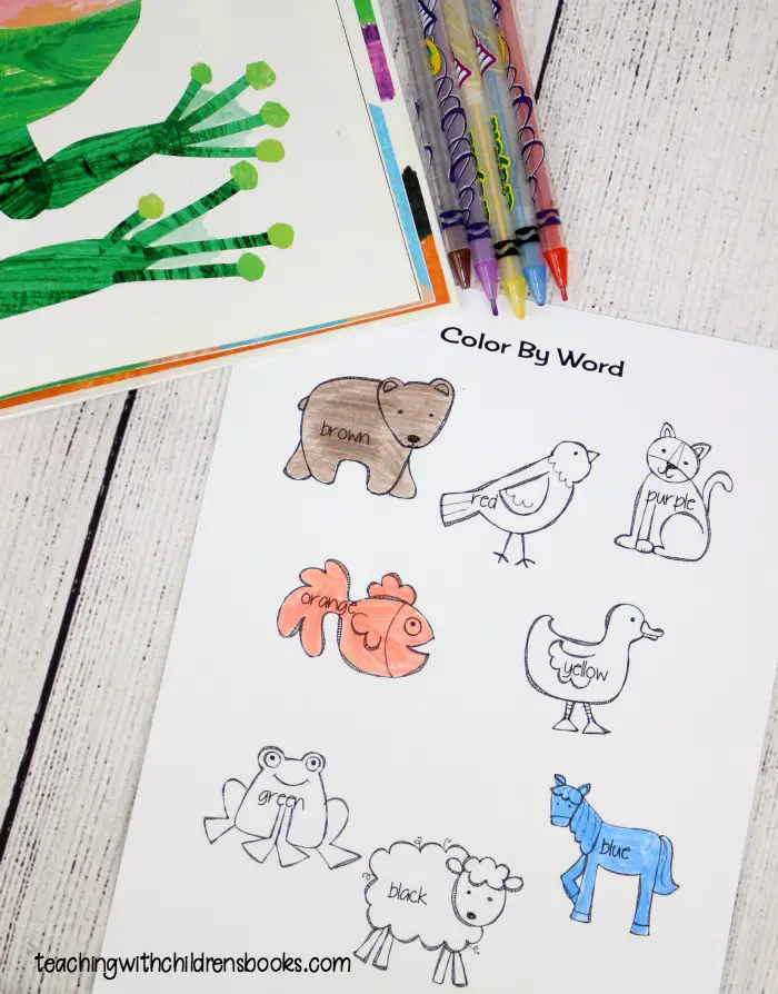 What could be more fun than learning colors with these Brown Bear Brown Bear activities? They're perfect for your toddlers, preschoolers, and young learners.