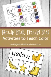 What could be more fun than learning colors with these Brown Bear Brown Bear activities? They're perfect for your toddlers, preschoolers, and young learners.