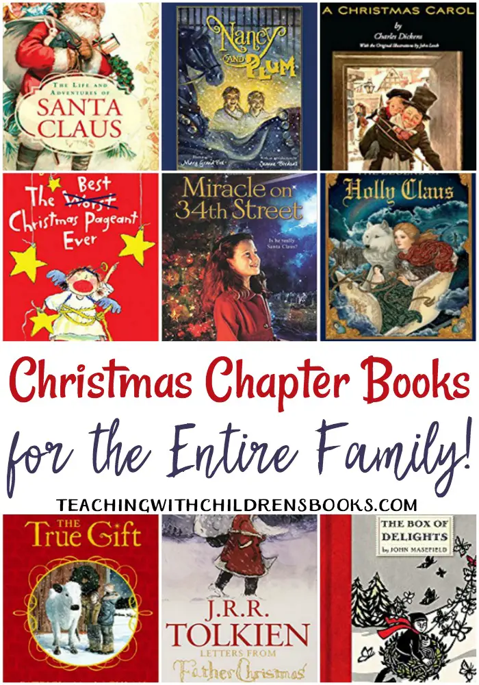 Whether you're filling your child's book basket or choosing your next read-aloud, here's a list of Christmas chapter books for the whole family!