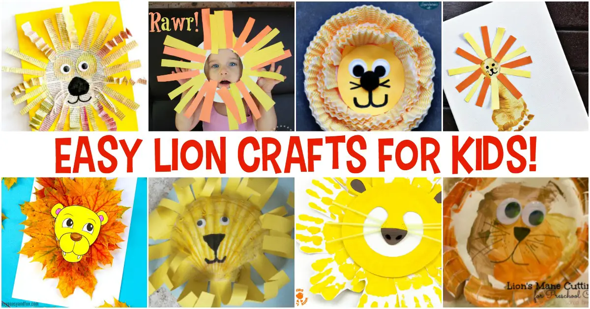 No matter which lion books are in your book basket, these easy lion crafts for kids will make the perfect follow-up activity! 