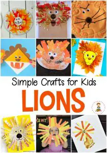 No matter which lion books are in your book basket, these easy lion crafts for kids will make the perfect follow-up activity!