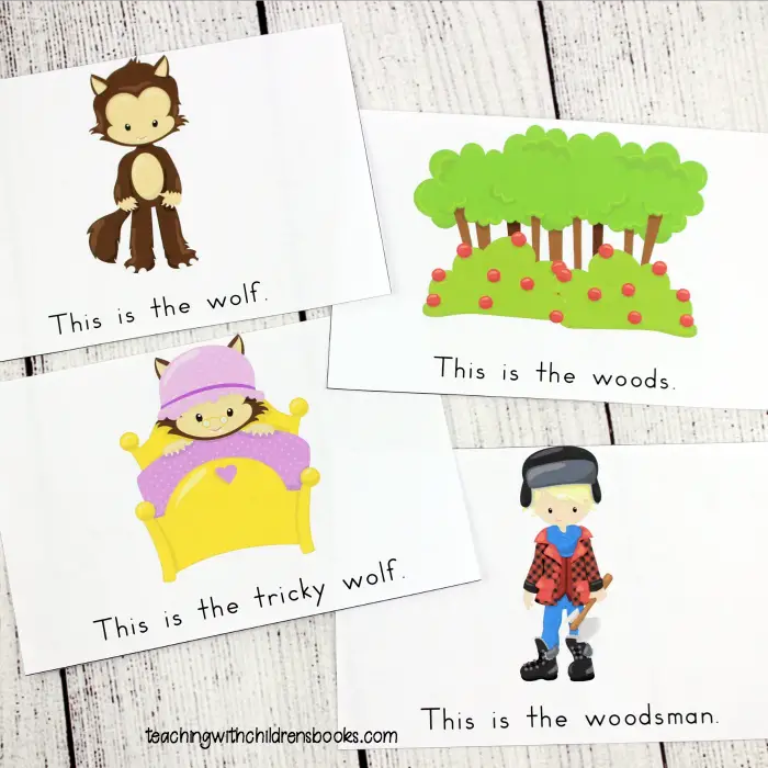This set includes three versions of a Little Red Riding Hood mini book. Colorful images paired with a shortened version of the story make this perfect for early readers.