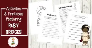Whether you're celebrating Black History Month or Women's History Month, these Ruby Bridges activities and printables will make a great addition to your studies.