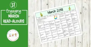 A great collection of books and activities to celebrate all month long! This March read aloud book and activity calendar is perfect for preschool and elementary classrooms.