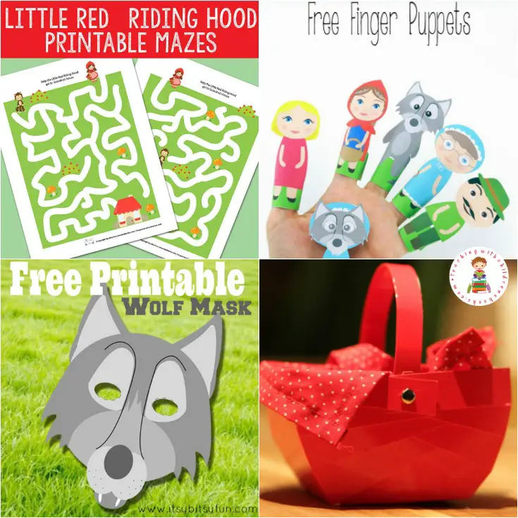 Little Red Riding Hood is a fun fairy tale to read with kids. This collection of Little Red Riding Hood story printable activities is a great way to bring the story to life. 