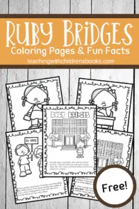 This Ruby Bridges coloring page packet features a 6-page mini biography. This no fuss, no prep booklet is an engaging way to teach kids about Ruby Bridges.
