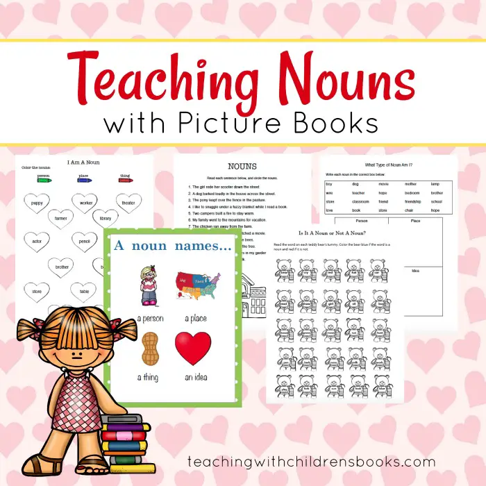 Teaching parts of speech is a must for a good grammar foundation. This collection of picture books and printables will help make teaching nouns easier!