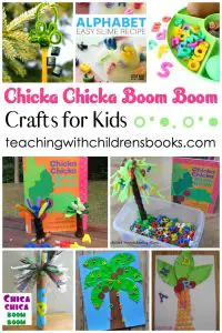 Young readers will love these Chicka Chicka Boom Boom crafts for kindergarten and preschool kiddos! Bring the story to life with these hands-on activities.
