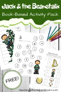 These Jack and the Beanstalk activities are perfect for spring! Add this book (and these activities) to your garden, seed, and plant studies. 