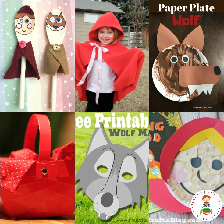 If your children love the story of Red Riding Hood, they are going to love bringing the story to life with these adorable Little Red Riding Hood crafts!