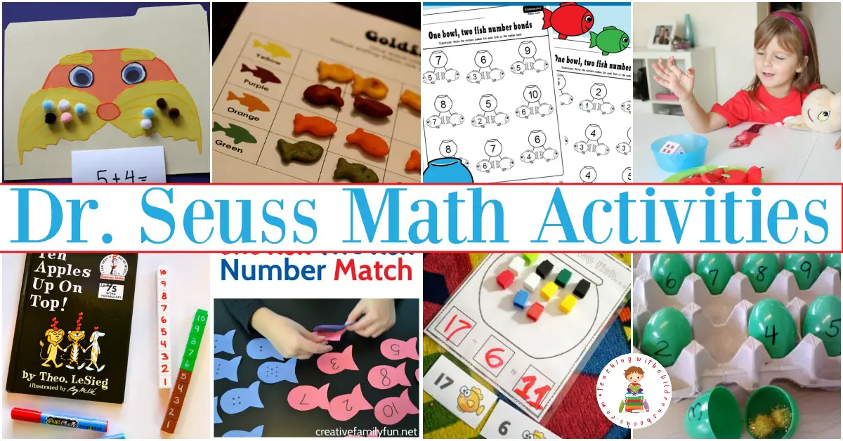 These Dr Seuss math activities are perfect for kids of all ages! Choose one or more to go with your next Dr Seuss story time!