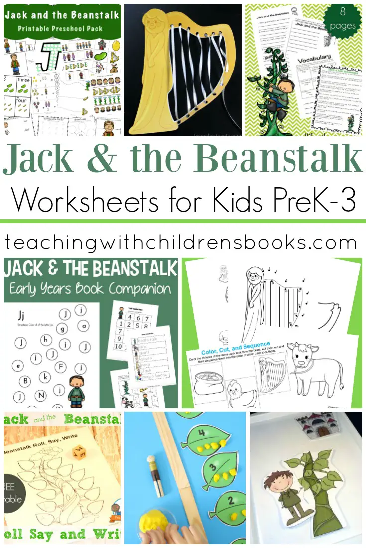 This collection of Jack and the Beanstalk worksheets will help teachers bring the story to life. This fairy tale is perfect for spring and summer lessons!