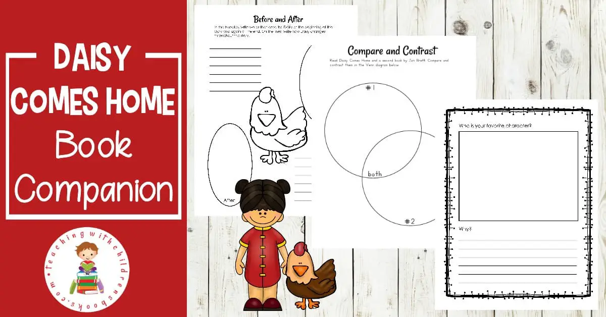 Download this Daisy Comes Home book companion designed to help your students dive deep into story parts, summarize the story, and more!