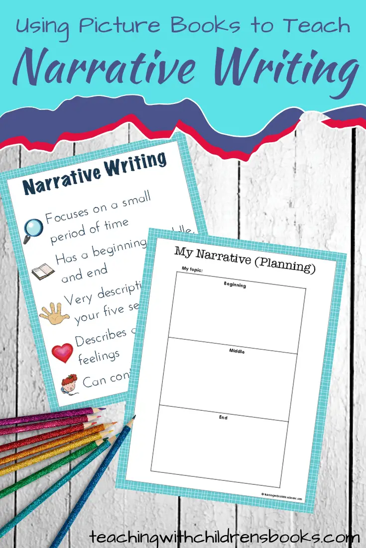 Using picture books to teach narrative writing is so much fun! This book list and free worksheets will help kids learn to write personal stories.