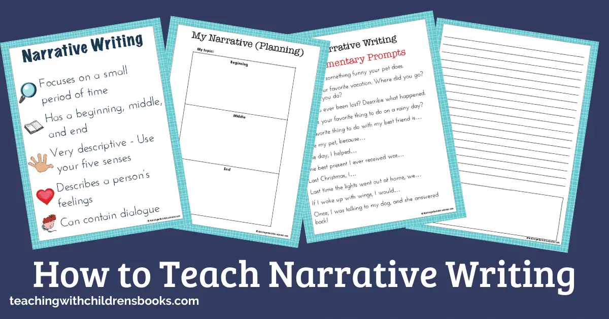 Using picture books to teach narrative writing is so much fun! This book list and free worksheets will help kids learn to write personal stories.