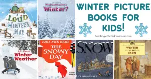If you love filling your bookshelves with seasonal books, don't miss this collection of childrens books about winter. Winter-themed fiction and nonfiction picture books!