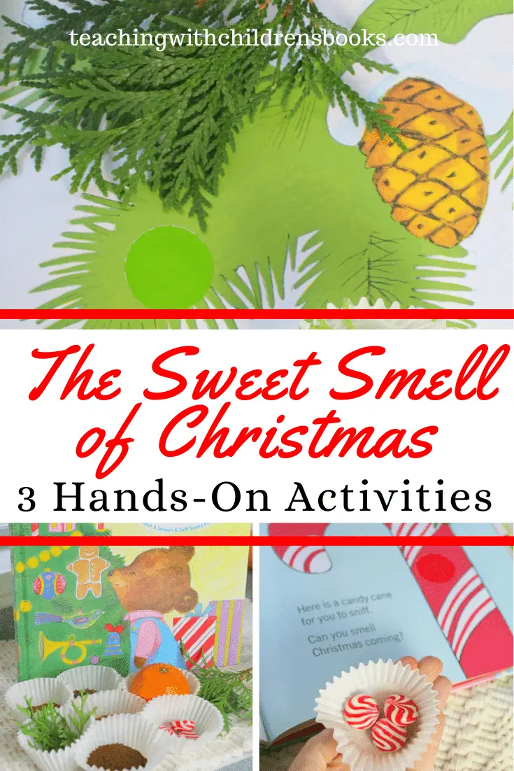 Young children will love The Sweet Smell of Christmas lesson plan complete with a sensory activity, graphing practice, and writing prompt for PreK-1!