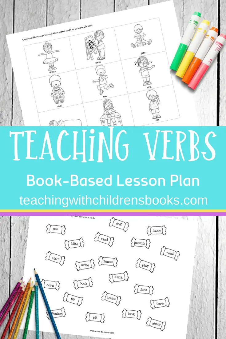 You won't believe how much fun it is to teach verbs with picture books! It's super simple with this book list and free mini-pack of printables.