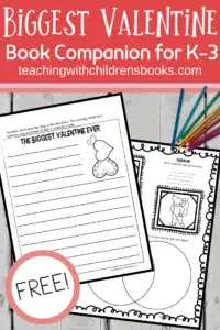 This February, add these The Biggest Valentine Ever activities to your holiday book studies. Your students will love this Valentine book!
