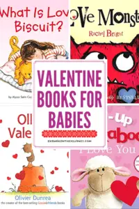 This February, stock your book basket with Valentine books for babies. These board books are perfect for your youngest listeners.