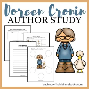 This Doreen Cronin author study is full of hands-on activities kids in grades K-2 will enjoy! The free thirty-page printable helps bring the books to life.