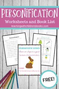 Are you teaching personification? It's so much fun to do with this list of picture books and set of printables. Perfect for early elementary students.