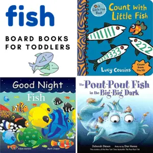 Whether you're getting a pet fish or gearing up for a trip to the beach, little ones will love these fish books for toddlers! Board books for little hands!