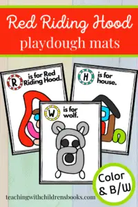 You don't want to miss this Little Red Riding Hood activity for kids! They'll love building story props these fairy tale playdough mats.