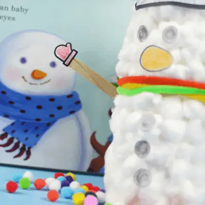 Fluffy Snowman Craft for Kids