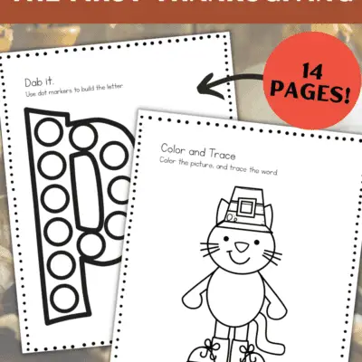 Pete the Cat First Thanksgiving Read Aloud Printables