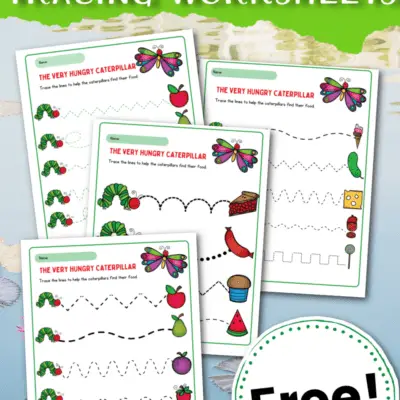 The Very Hungry Caterpillar Tracing Sheets